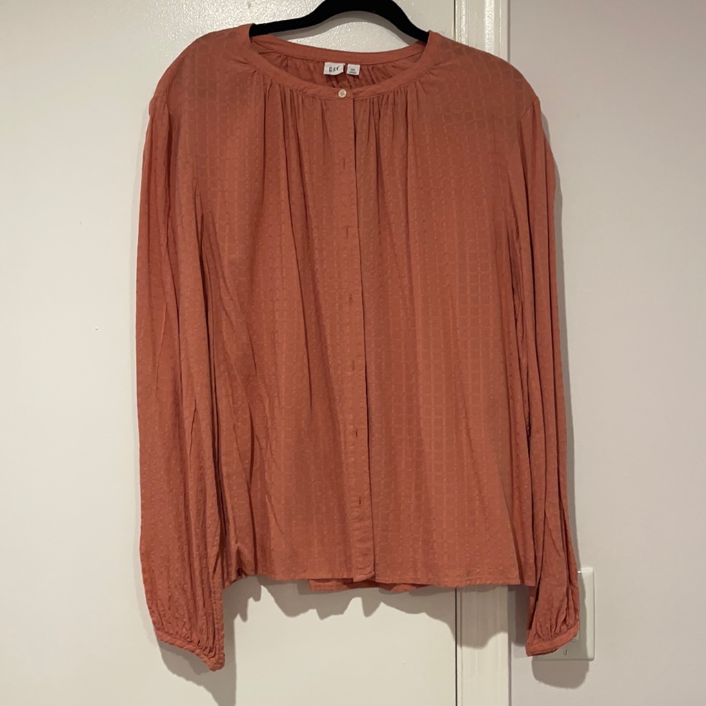 Gap Collarless Button Down.